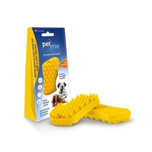 Pet+Me Multifunkcionalna Silikonska Četka - Žuta