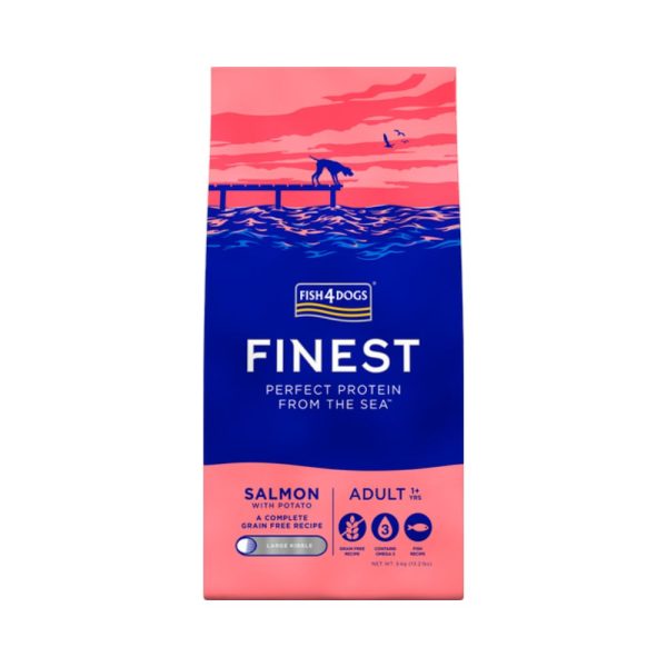 Fish4Dogs Finest Losos Adult 6kg | Suha hrana za pse