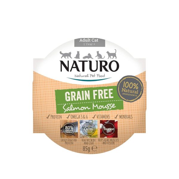 Naturo Losos Mousse 85g | Mokra hrana za mačke