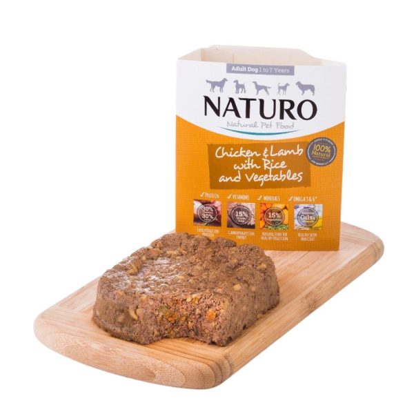 Naturo Piletina, Janjetina, Riža i Povrće 400g | Mokra hrana za pse