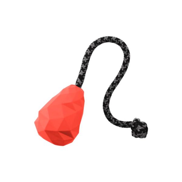 Ruffwear Igračka gumena s užetom | Huck-a Cone Red Sumac