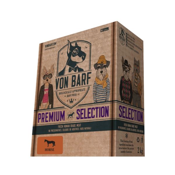 Von Barf Premium Selection Konj 250g x 8kom | Smrznuta hrana za pse