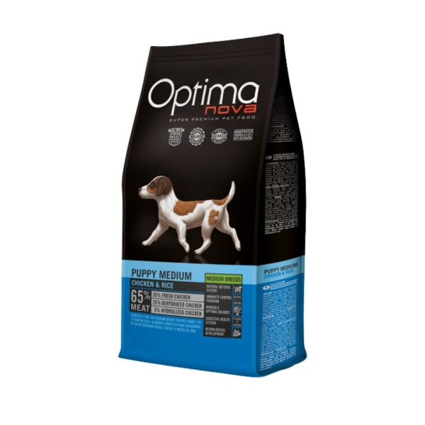 Optimanova Puppy Medium Piletina i Riža 2kg
