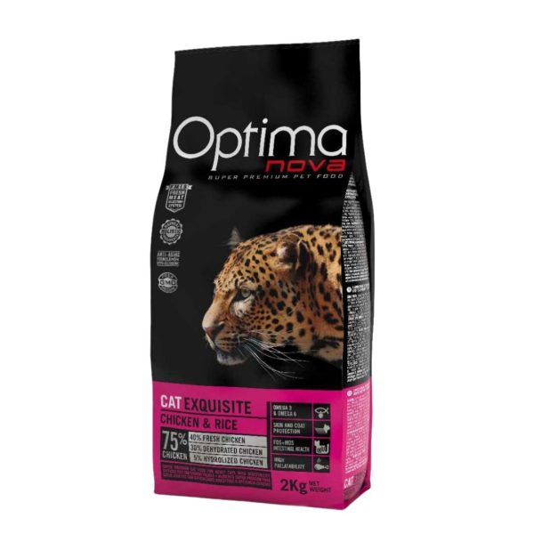 Optimanova Cat Exquisite Piletina i Riža 2kg | Suha hrana za mačke
