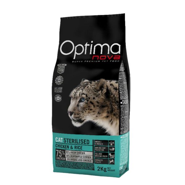 Optimanova Cat Sterilized Piletina i Riža 2kg