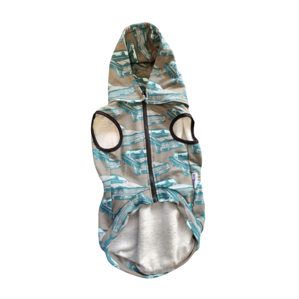 Jas2čić Hoodie za pse Auti