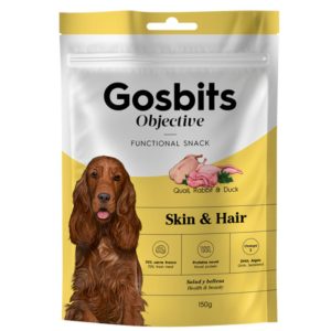 Gosbits Objective Skin&Hair 150g | Funkcionalna poslastica za zdraviju kožu i dlaku.