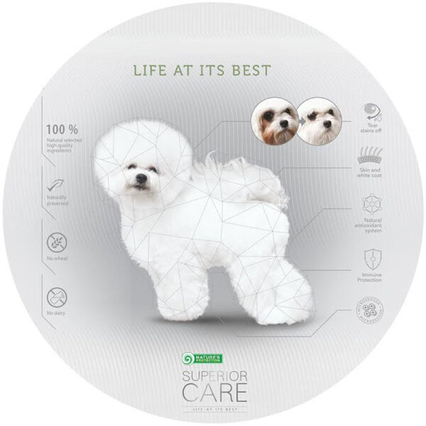 Nature's Protection bijeli psi losos adult S 1,5kg | Suha hrana za pse