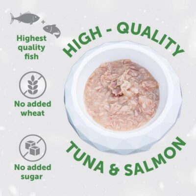 Nature's Protection bijele dlake s tunom i lososom 70g | Mokra hrana za pse