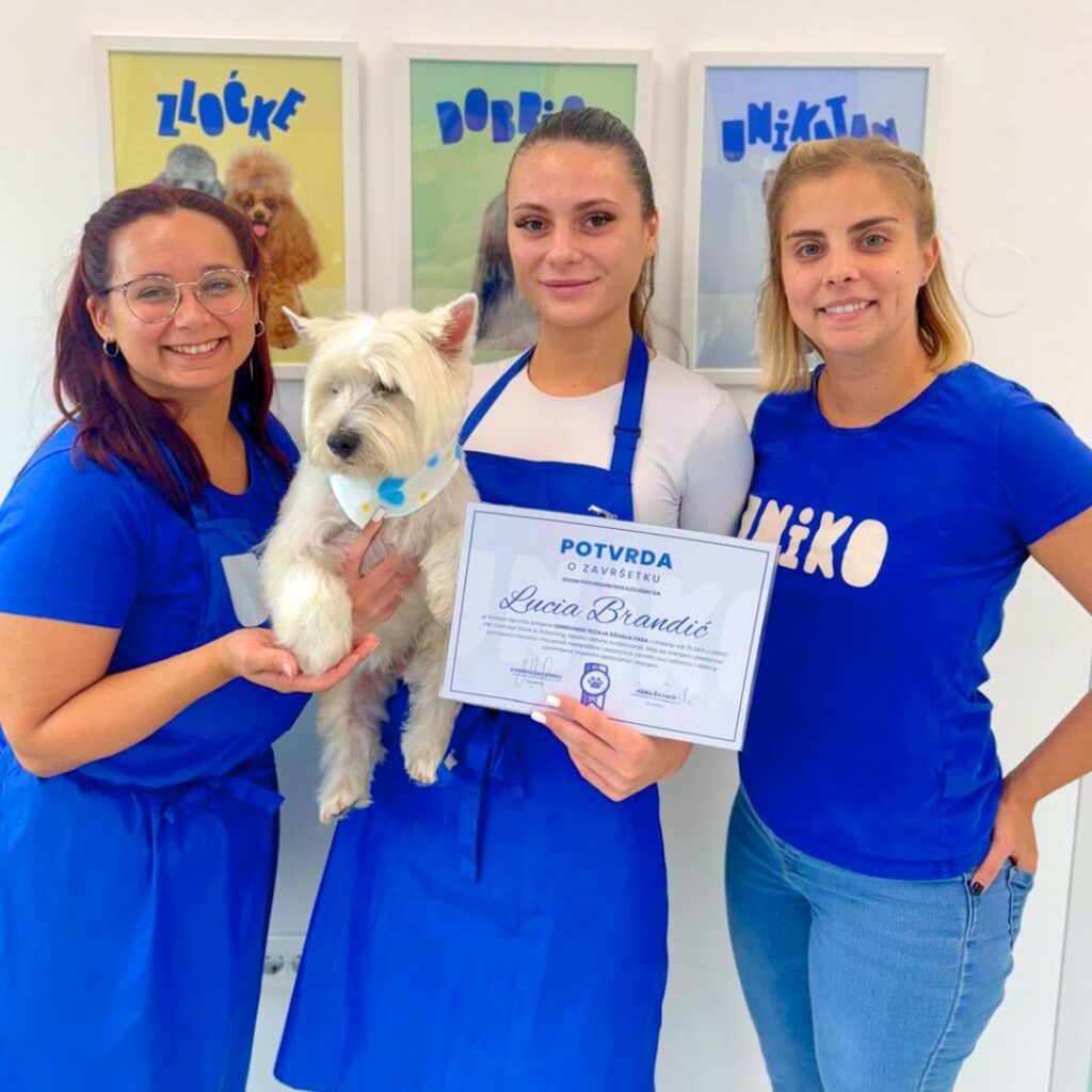Uniko grooming tečaj šišanja pasa zagreb salon za pse